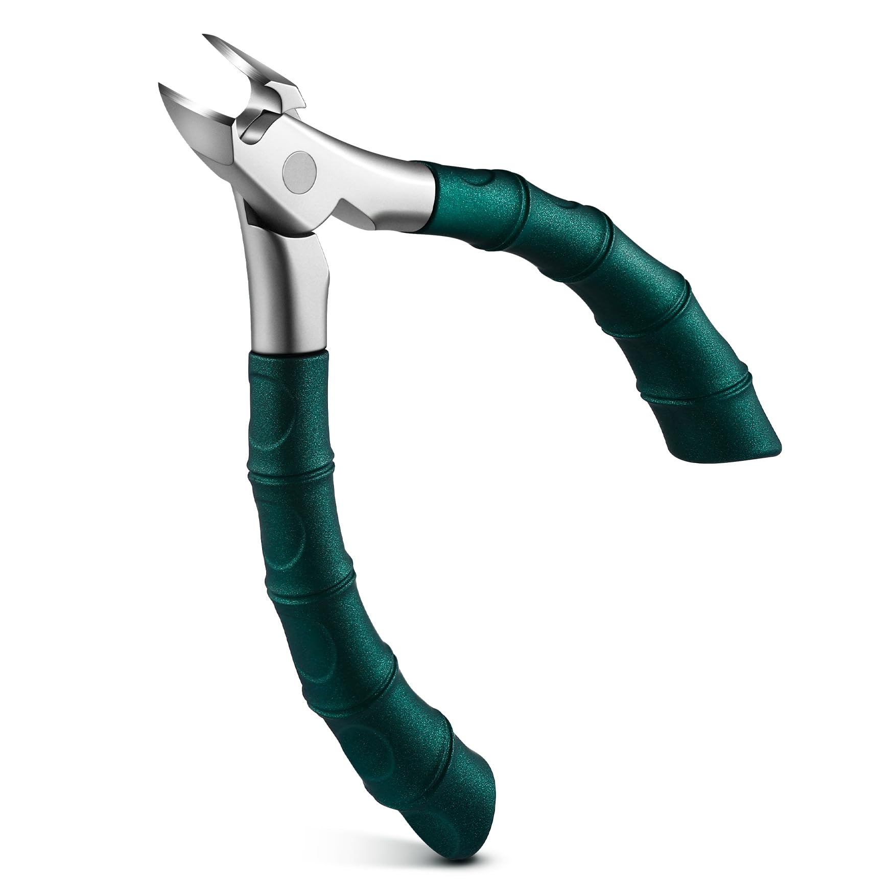 FVION Tronchesino Unghie Piedi Spesse di Precisione, Tronchese Unghie Incarnite per Anziani, Tronchesi per Unghie in Acciaio (Verde)