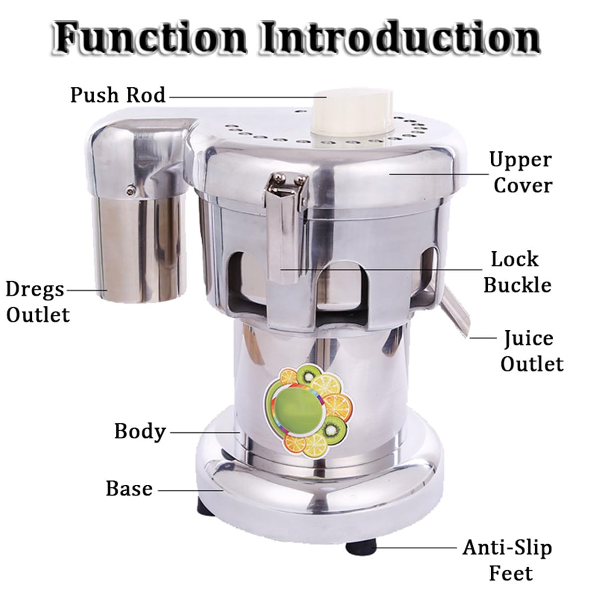 Presse-Agrumes centrifuge 550 W, Presse-Agrumes électrique pour Fruits et légumes, Presse-Agrumes pour Fruits Frais avec extracteur de Presse-Agrumes à Bouche Large de 3 Pouces