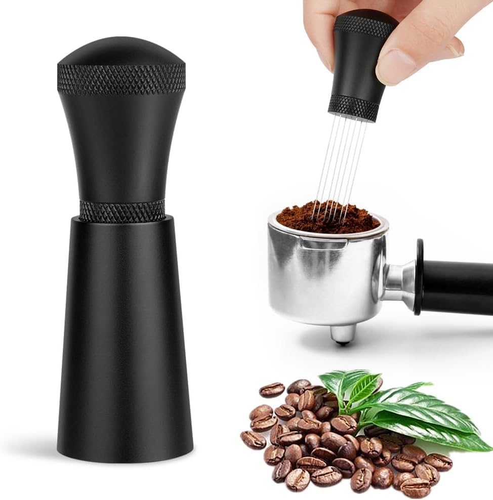 WDT Tool Outil De Distribution Pour Expresso Avec 6 Aiguilles Fines 0,4 - 3