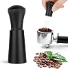 HOTUT WDT Tool, Espresso Distribution Tools with Stand, 0.3mm 7 Needles Espresso Stirrer for Barista, Espresso Coffee Stirrer with Extra 10 Replaceable Needles, 304 Stainless Steel - Matte Black