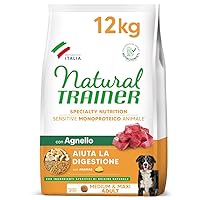 Natural Trainer Sensitive No Gluten Cibo per Cani Adulti con Agnello