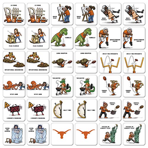 Image of YouTheFan NCAA Officially-Licensed Memory Match Game - Humorous, Team-Specific, Original Hand-Drawn Artwork, Fun for the Whole Family, for Fans Young and Old