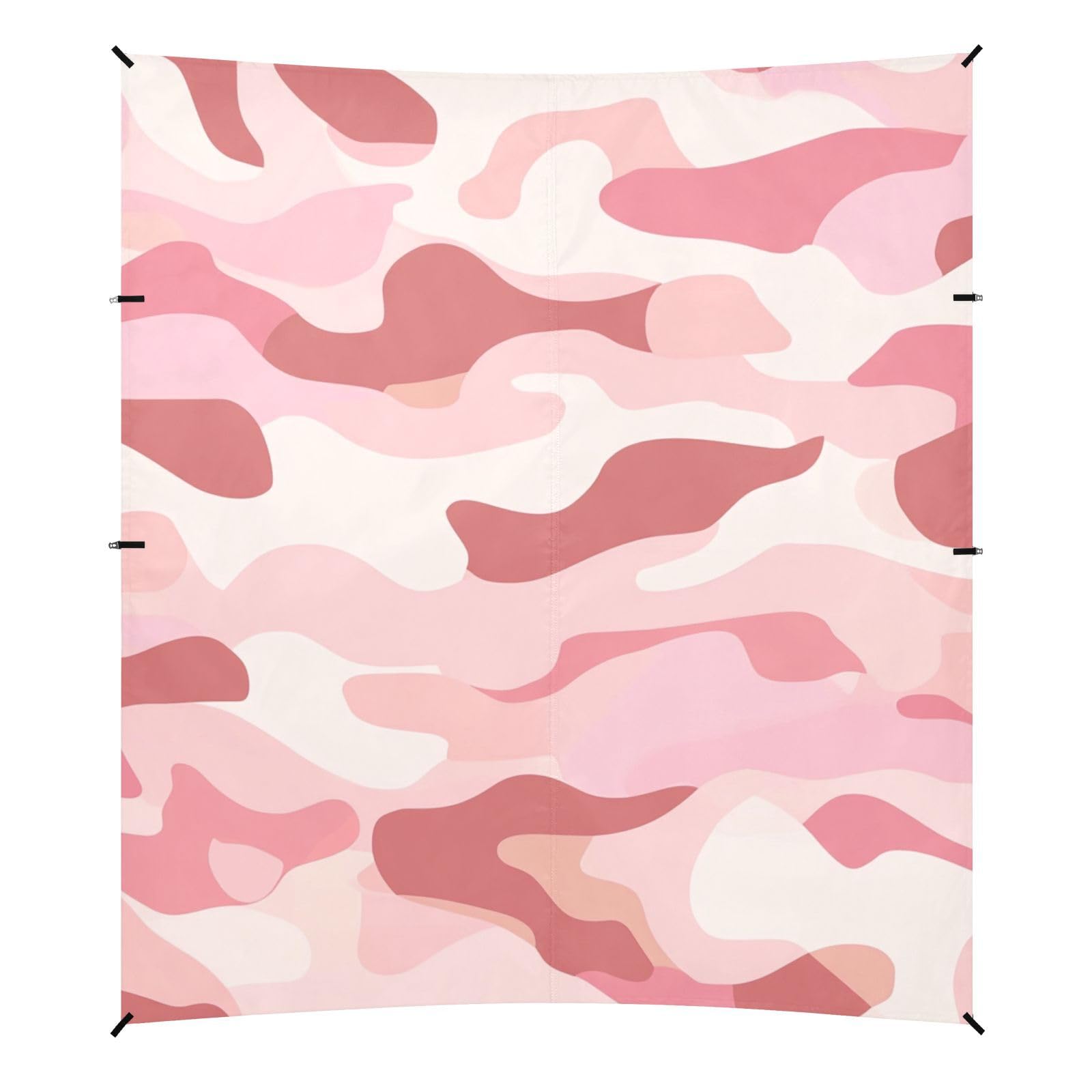 Rose Pink Stable Beach Tent UPF50+ Protection Water-Resistant Large Sun Shelter with Sand Shovel, Sandbags for Backyard and Camping