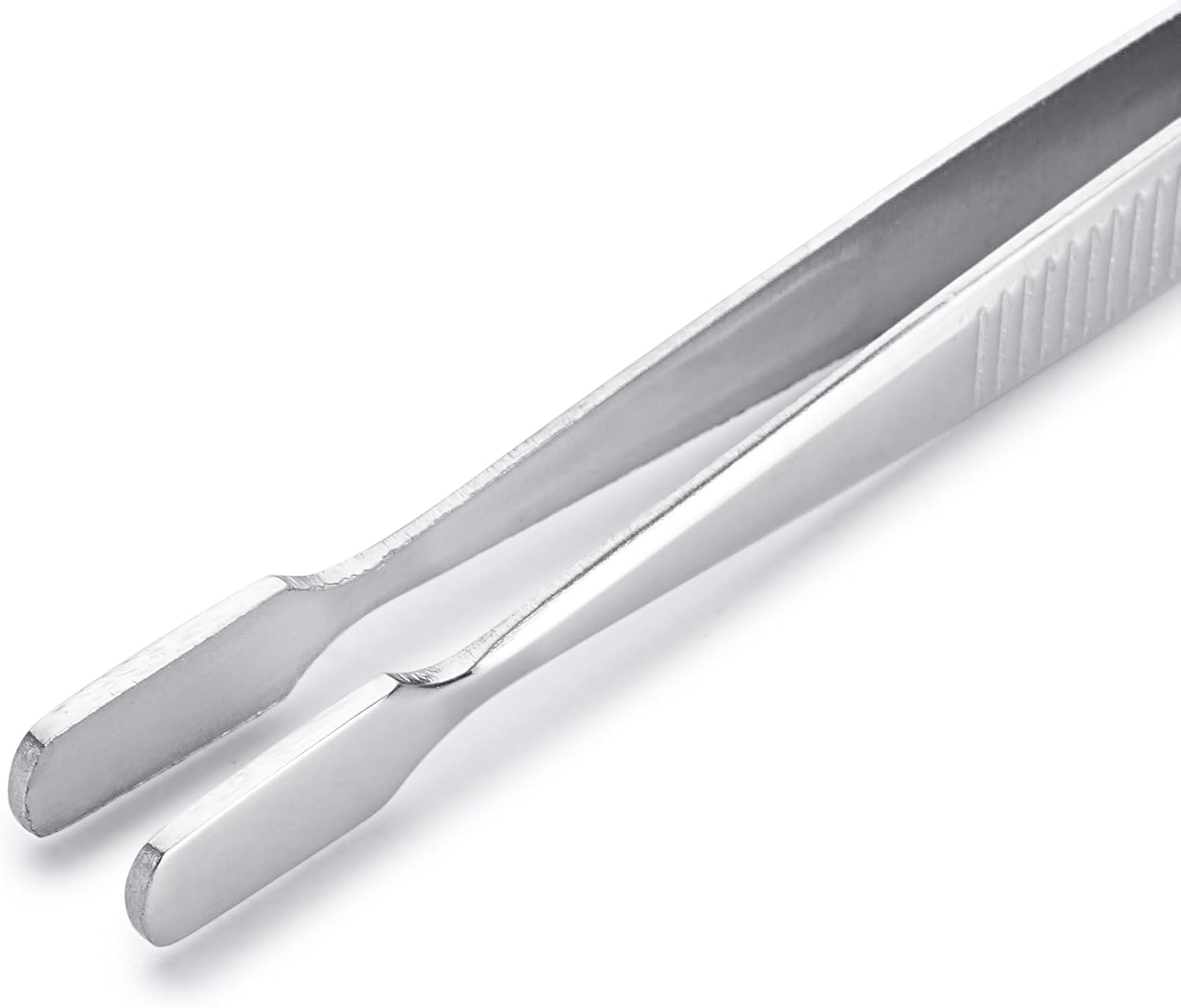 Huron Tweezers, Stamp, Flat Blade, 4.3" (1/3/10 pc) (10 pc)