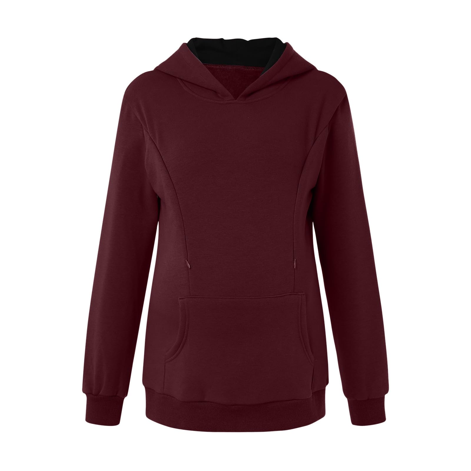 Sudadera de lactancia para mujer, manga larga, camiseta de maternidad, ropa de ocio, camiseta de lactancia, camiseta de maternidad, sudadera con capucha para lactancia, invierno, cálido