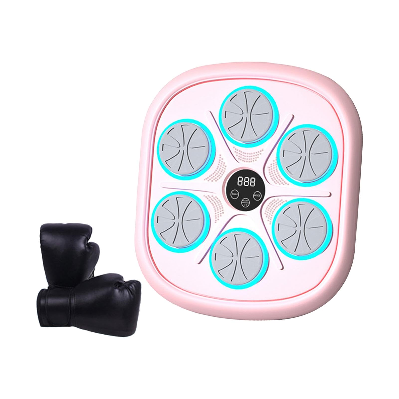 Music Boxing Machine Allenamento a Parete Elettronico Music Pad per Adulti Bambini Luci Interattive Realizzato in PP Adatto a Fitness Esercizi