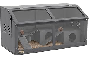 Pawhut Hamster Cage: Spacious Haven for Small Pets