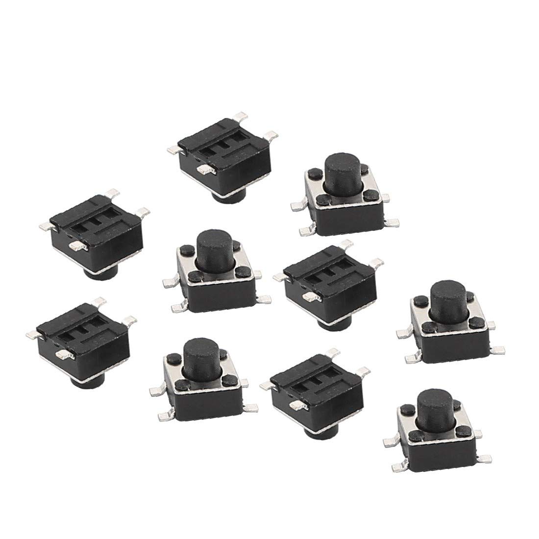 New Lon0167 10 stuks 6 mm x 6 mm x 10 mm printplaat Momentary tactiele tact