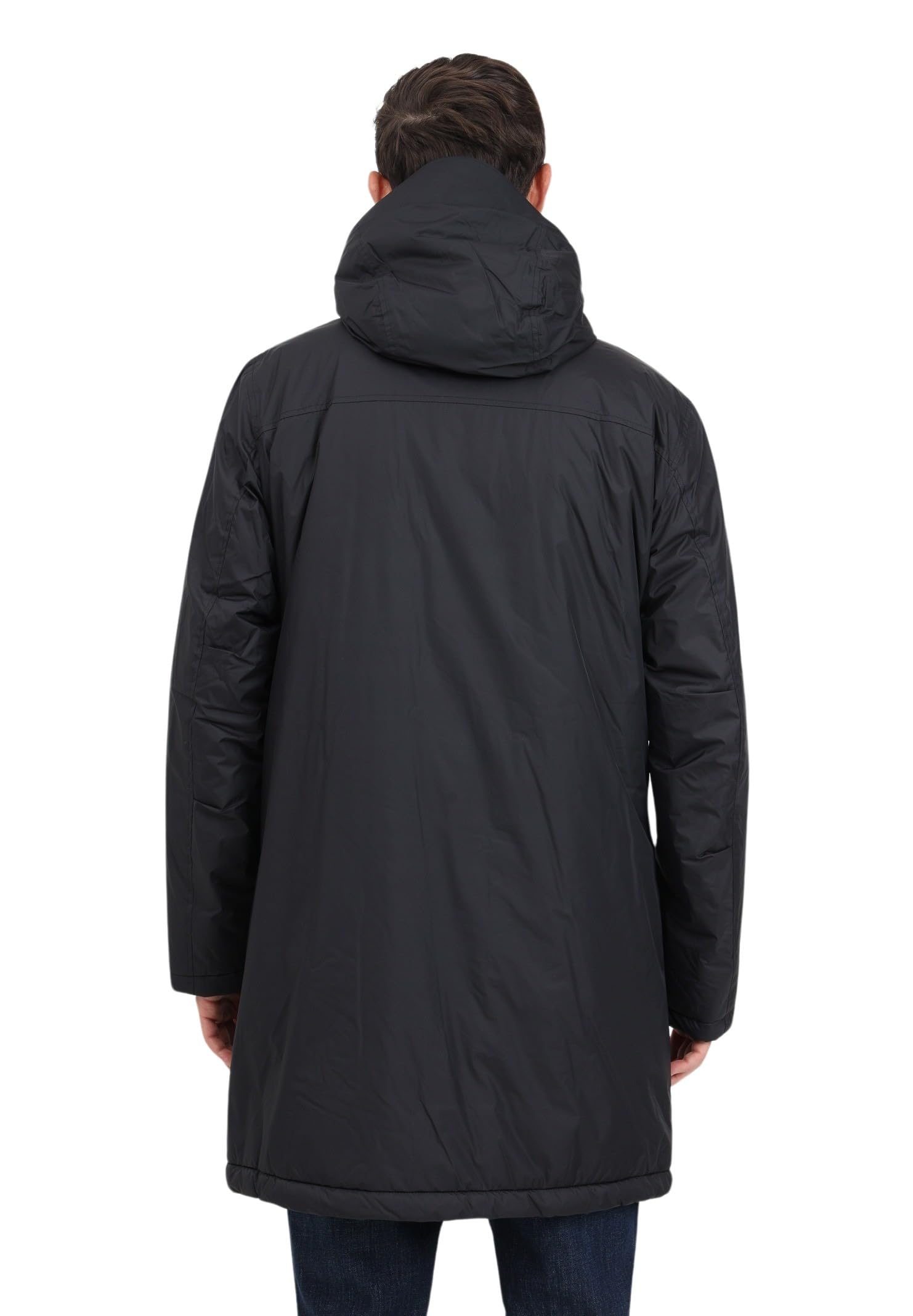 Blauer Impermeabile/Trench Lunghi Nastrati Parka Uomo (Pacco da 1)