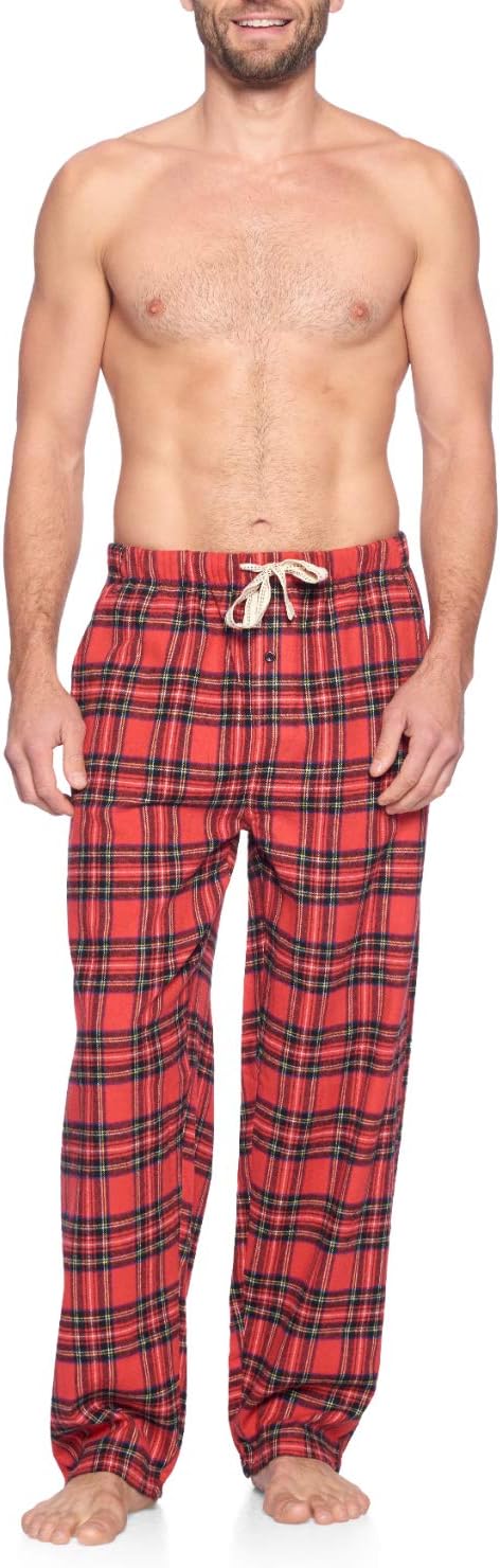 Ashford & Brooks Mens Super Soft Flannel Plaid Pajama Sleep Pants - Image 5