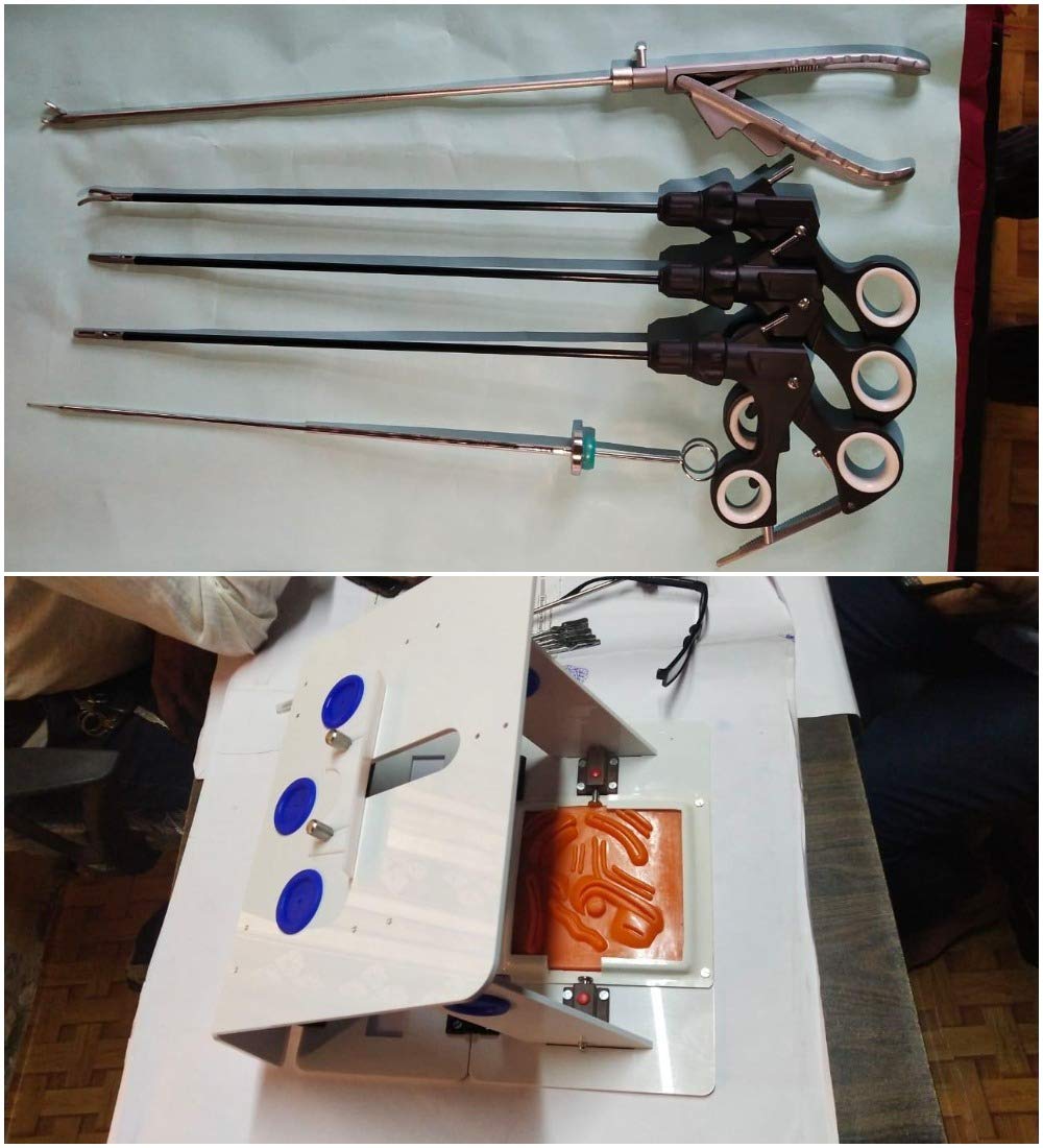 Portable Laparoscopic Training Box Laparoscopy Trainer Practice ...
