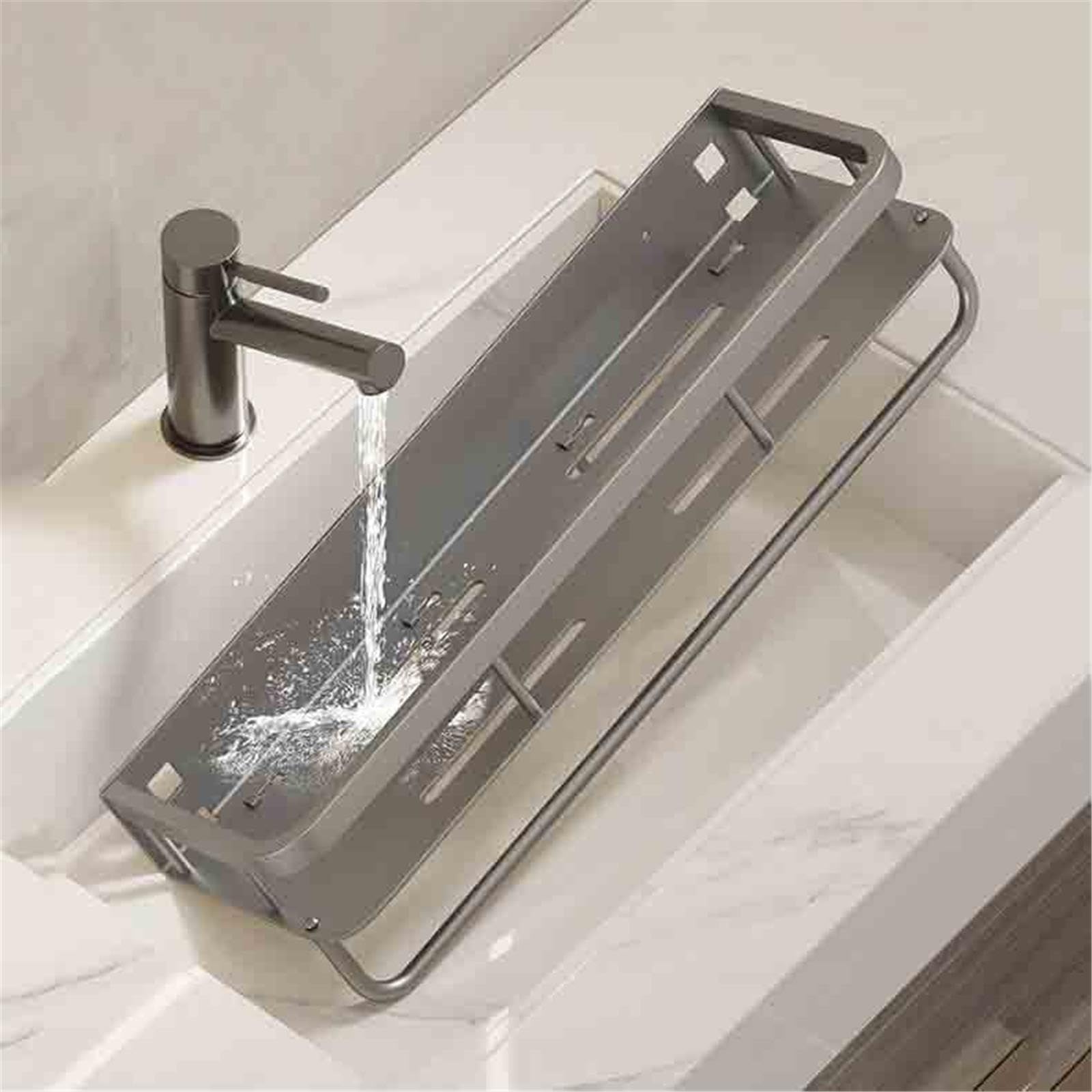 Duschregal Wandmontierter Dusch-Caddy, Badezimmer-Aufbewahrungsregale(Groß)