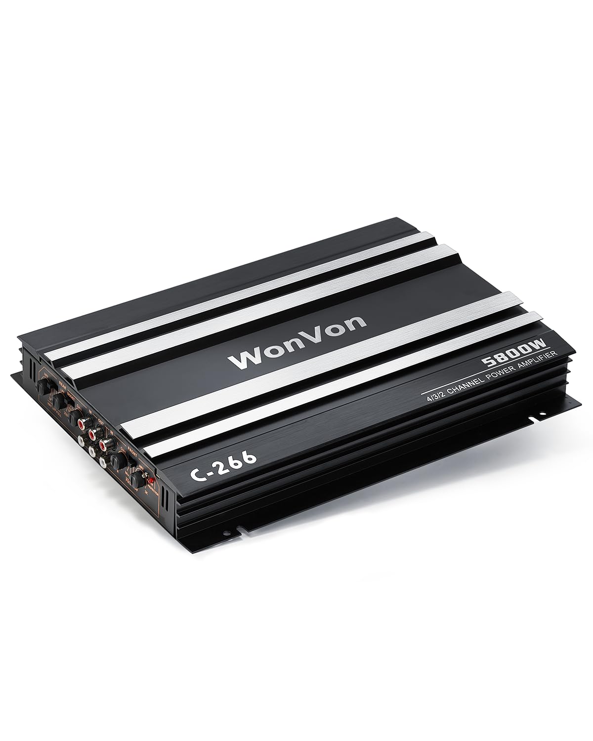 WonVon Full-Range Class A/B Car Audio Amplifier 4-Channel,1000 Watts,Aluminium,Car Stereo Speaker Amp, Black, CP2C0025US-Dylan