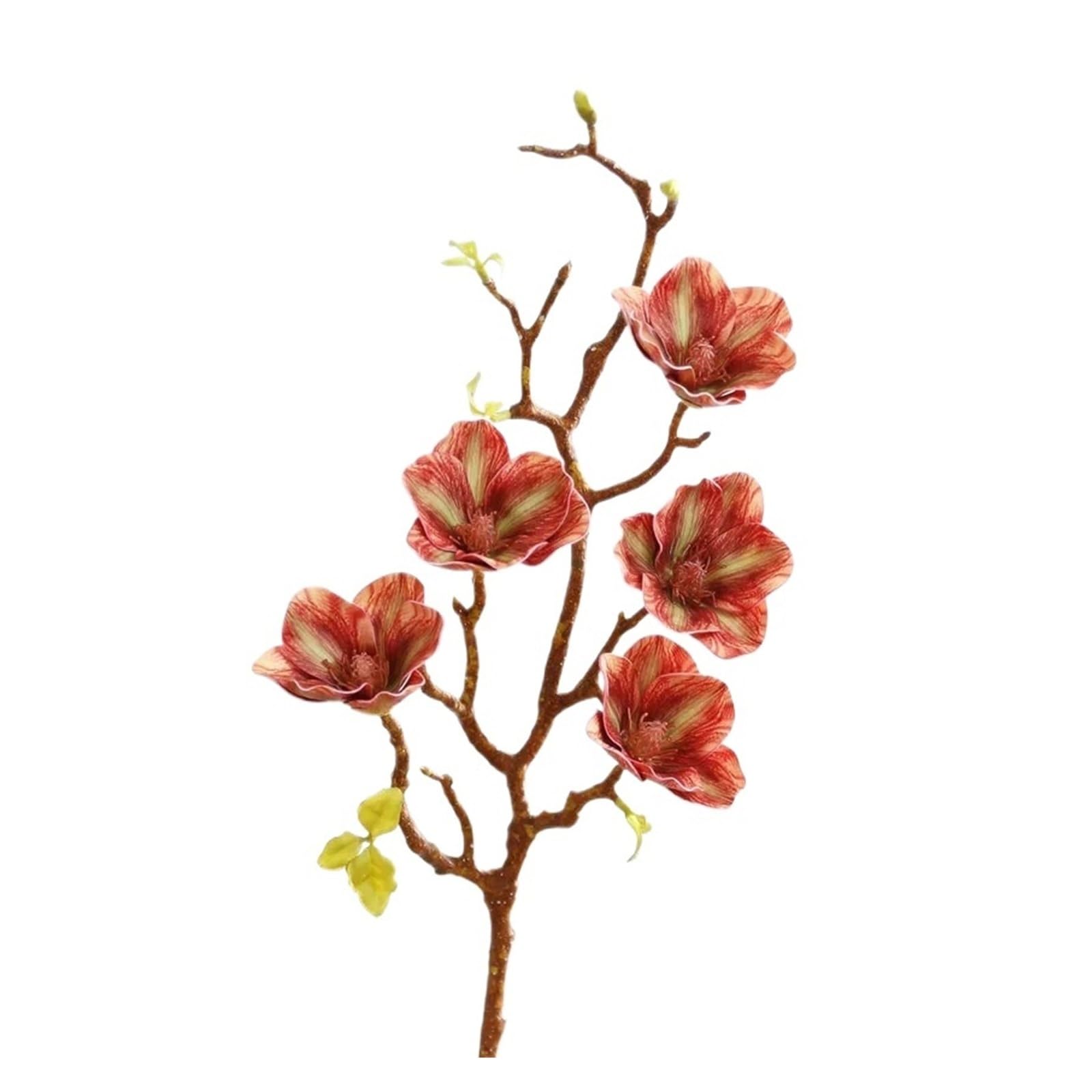 HamPaesk 2/3pcs Fake Flowers Artificial Branch Orange Flower Simulation Balcony Decoration(Orange,3pcs)