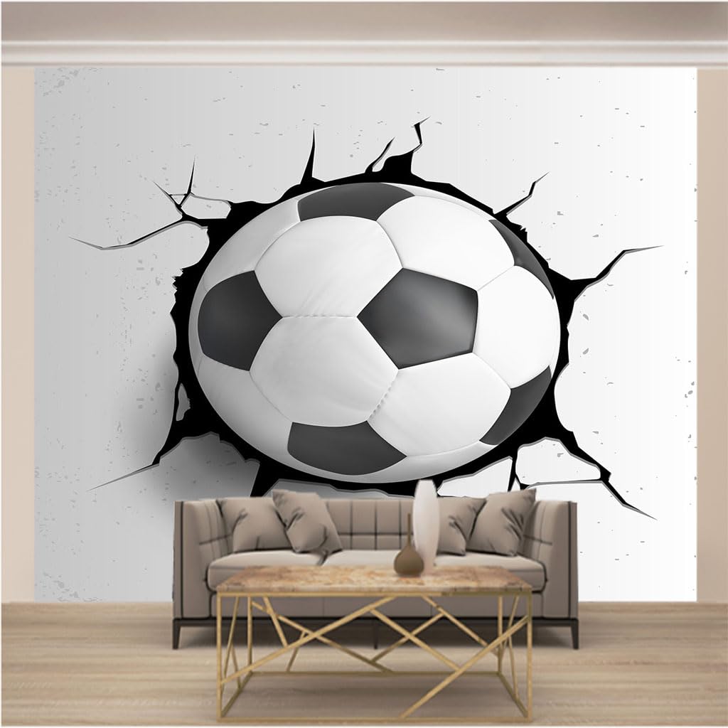 Tapisserie Photo Panoramique Football pour Rénover un Grand Mur de Salon