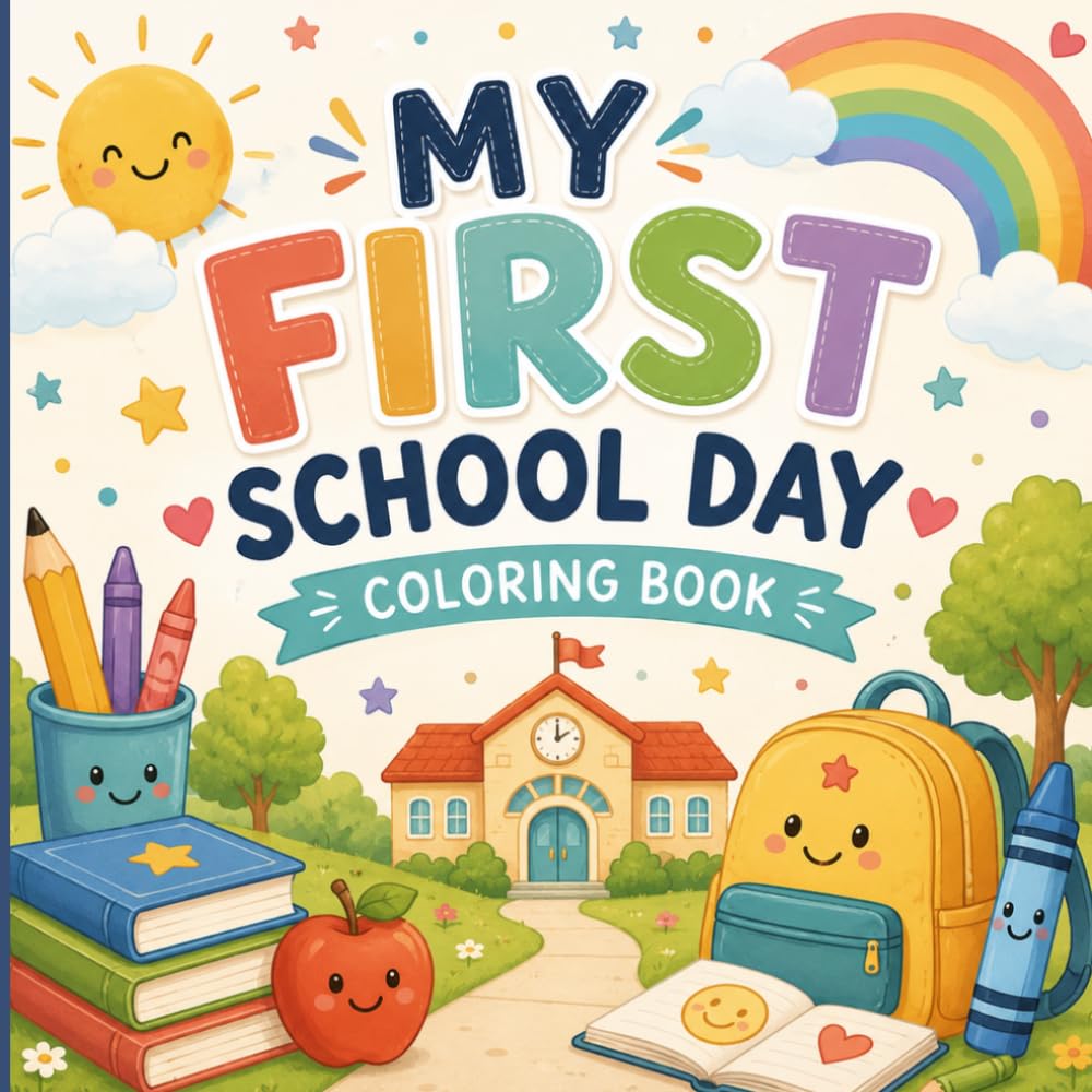 My First School Day: Coloring Book