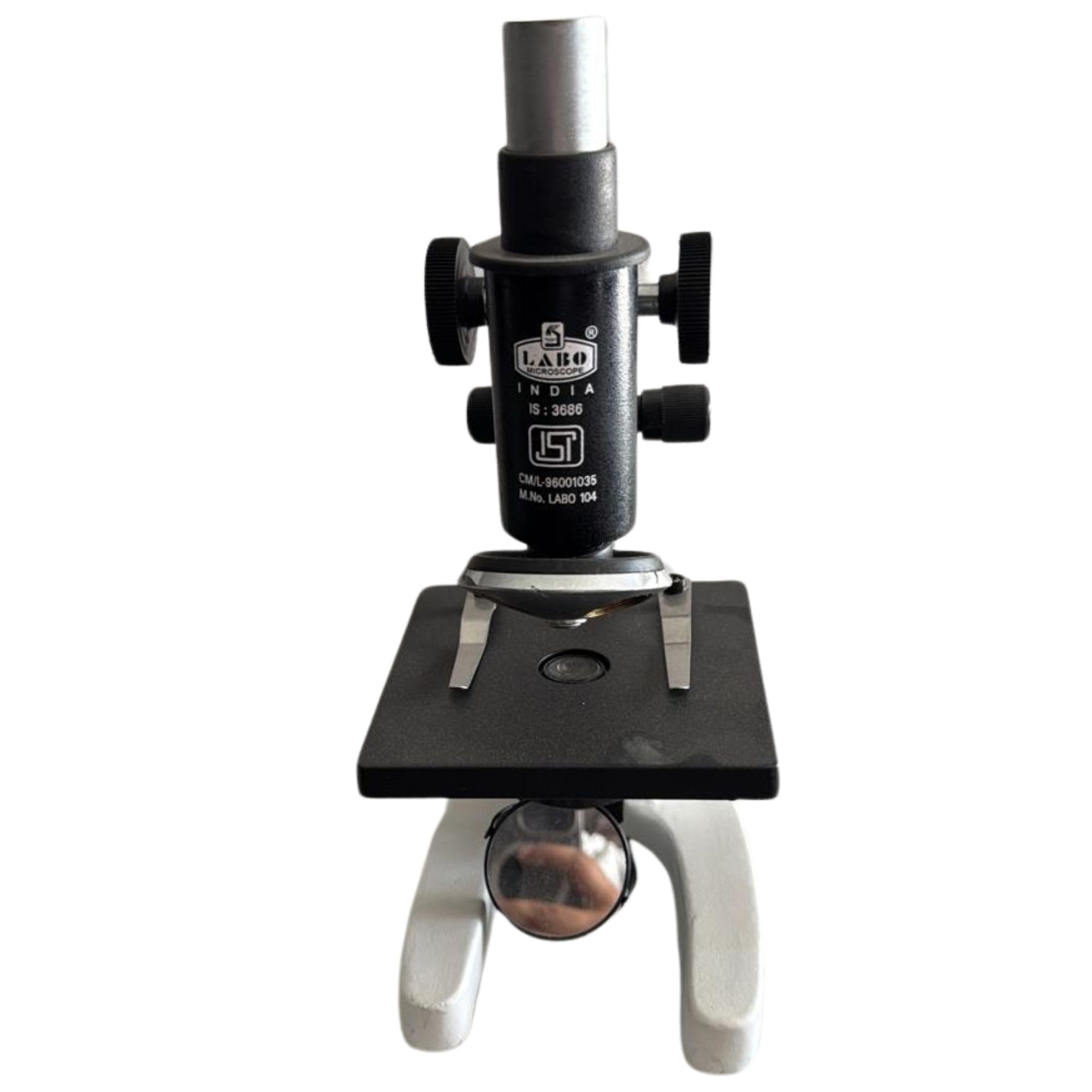 LAB0-104 Student Microscope | 100x to 675x Magnification | Inclinable Body with Abbe Condenser, Iris Diaphragm & Wooden Case | Ideal for School & Lab Use-picture-27