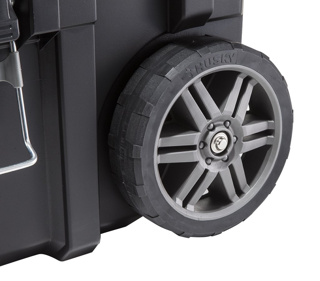 Keter- Caja de Herramientas, carro horizontal con ruedas, ‎65 x 42 x 38 cm Color Negro