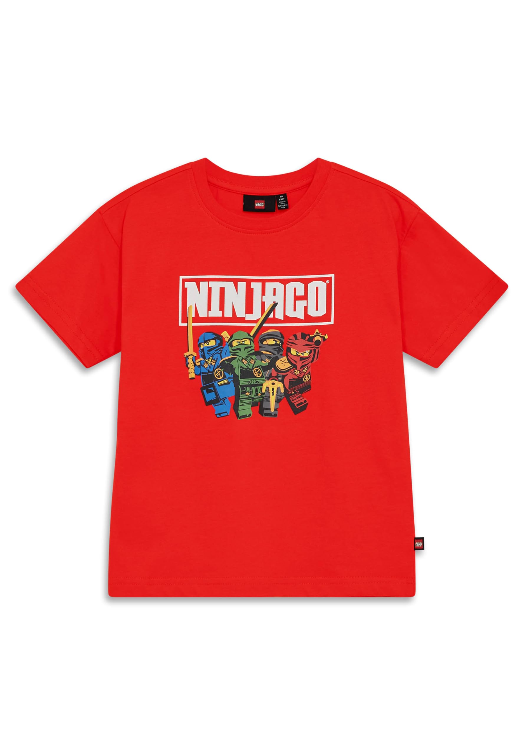 Kabooki Boys Red Lego Ninjago T-Shirt - Lwtaffy 621, 104