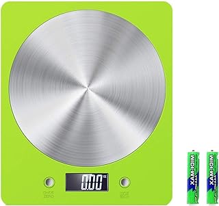 Pjp Electronics Kitchen Scale, Digital Food Weighting Scale 11lb/5kg Electronic Cooking Food Scale, Weighing Scales, Accurate, for Home, for Kitchen (Green)