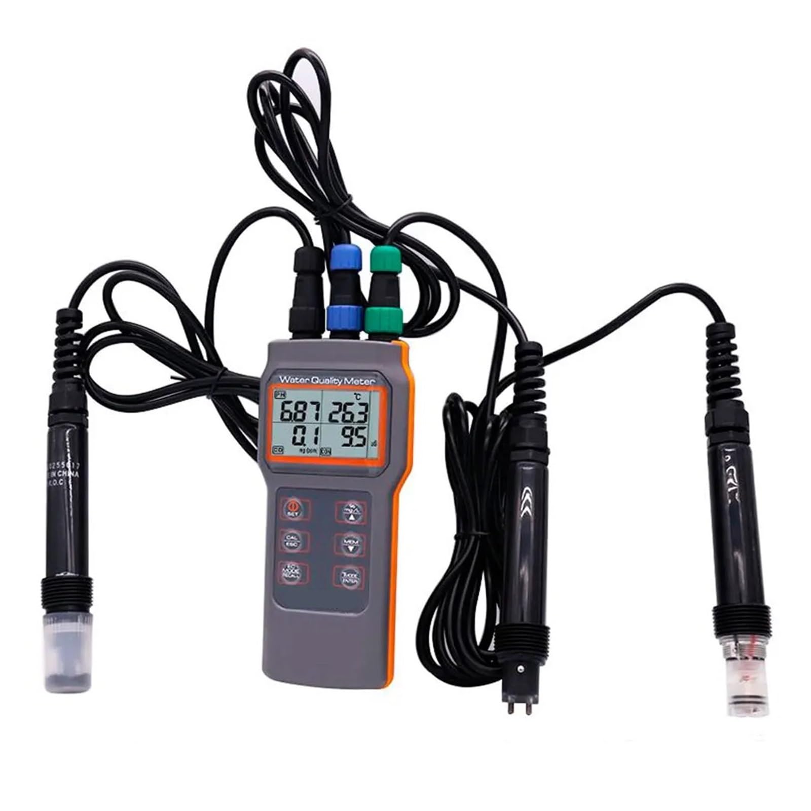 SHYISY AZ86031 Dissolved Oxygen Tester Water Quality Meter PH Meter Salinity Temperature Meter