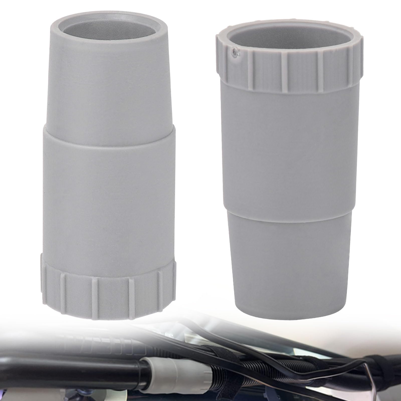 2 Pack Rubber Adapter for Ribbed Hosing 304 305 306 307 404 405 406 407