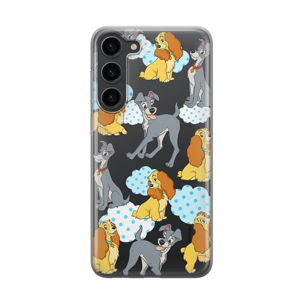 ERT GROUP mobile phone case for Samsung S23 original and officially Licensed Disney pattern Lady and the Tramp 004 optimally adapted to the shape of the mobile phone, partially transparent