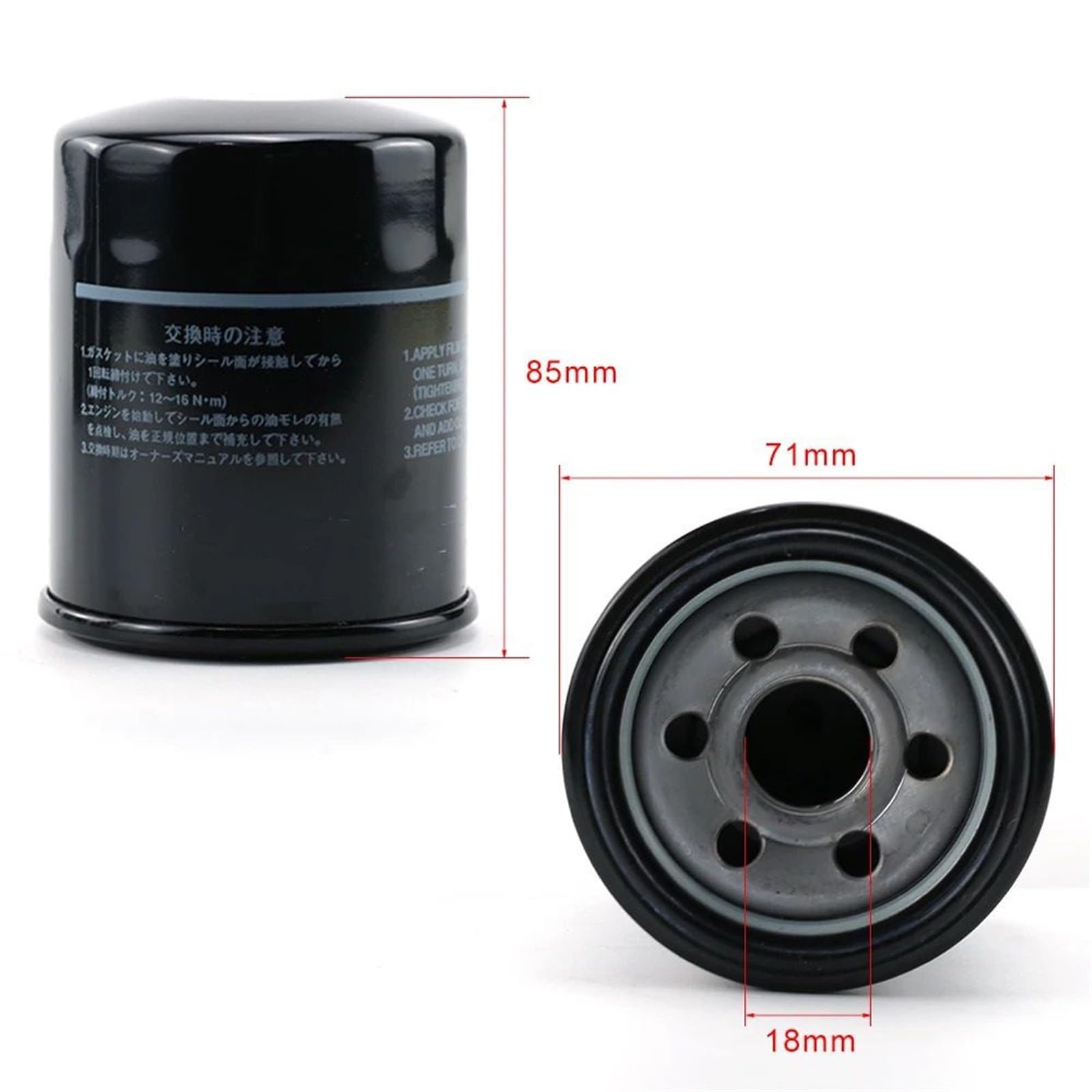 MOTOHIRO Traje de Filtro de Aceite automático 2 uds 4 Uds for Impreza Legacy 15208AA160 Filtros de Aceite para vehículos (Size : 2PCS)
