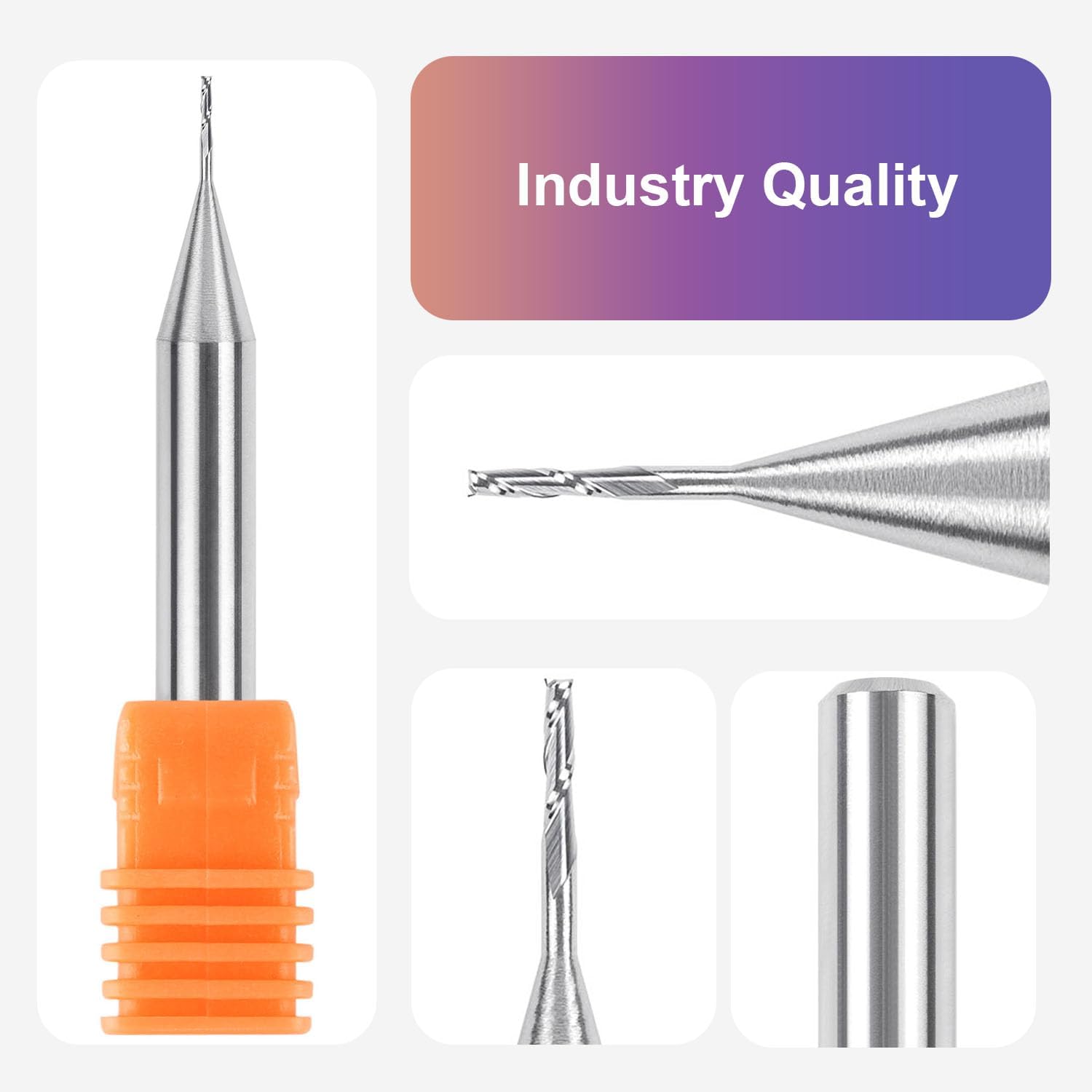 SpeTool Spiral Up Cut Router Bit, 1/32 Inch Cutting Diameter, 1/8 Inch Cutting Length, 1/4 Inch Shank - Image 3