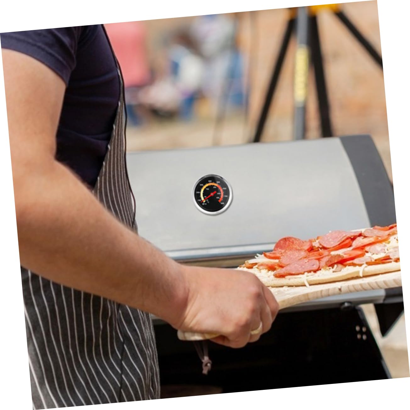 2piezas Termómetros Bimetálicos De Acero Inoxidable Para Horno De Barbacoa Para Cocina De Hotel Uso De Pollo o Pavo