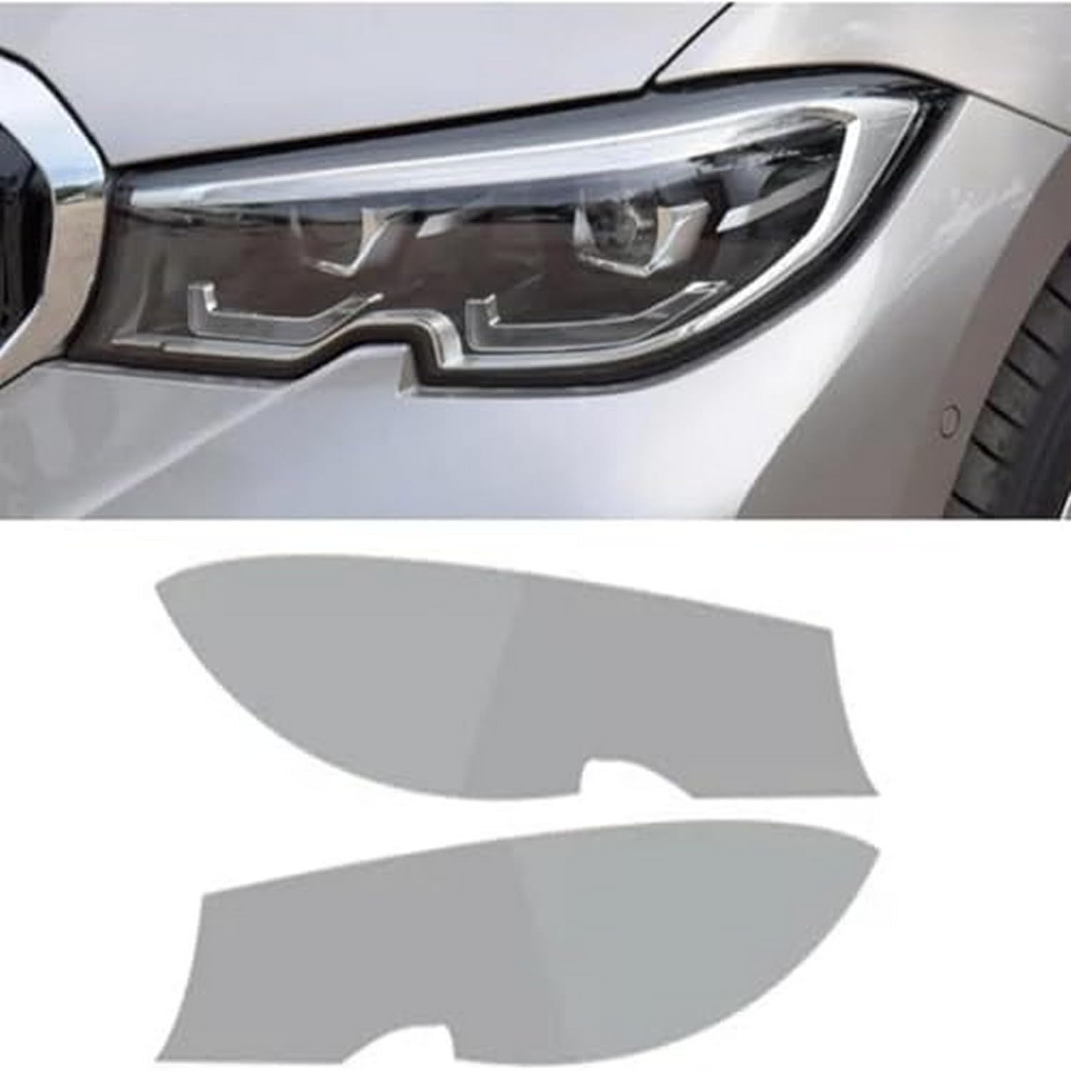 Film protection phare BMW G21 2019-2024, autocollant TPU teinté noir transparent pour optiques