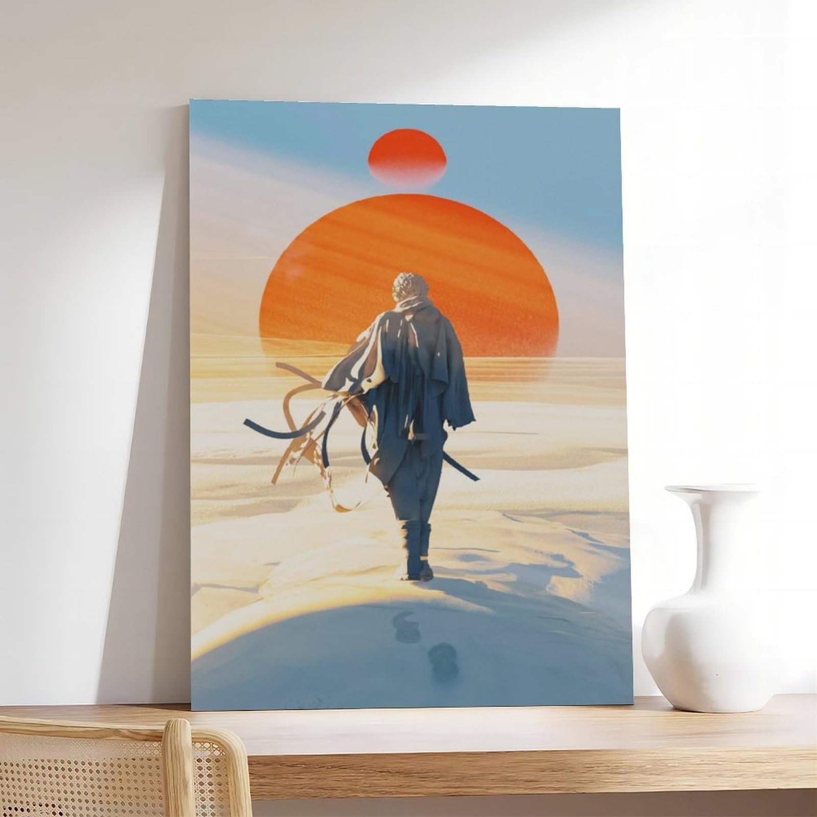 QITUBVAF Poster di fantascienza su tela, decorazione per camera da letto, ufficio, stanza, regalo, 60 x 90 cm