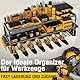 ZF YLYH Werkzeugregal Metall Ablagegestelle Wandhalterung Bohrerhaltern: 3 Ebenen Werkzeugspeicher Elektrowerkzeug Organizer für Garage Keller Werkstatt Platzsparend (66 * 31 * 20CM)
