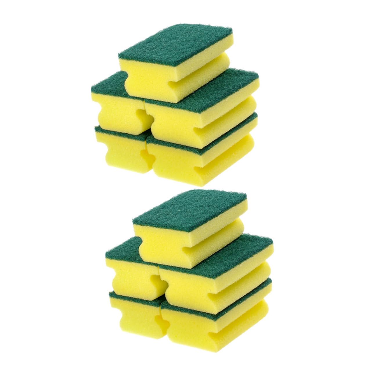 50pezzi Spugne Per Pulizia Cucina e Antigraffio Pad Multiuso Per Utensili e Piatti Riutilizzabili e Facili Da Lavare Per Pentole e Lavandini