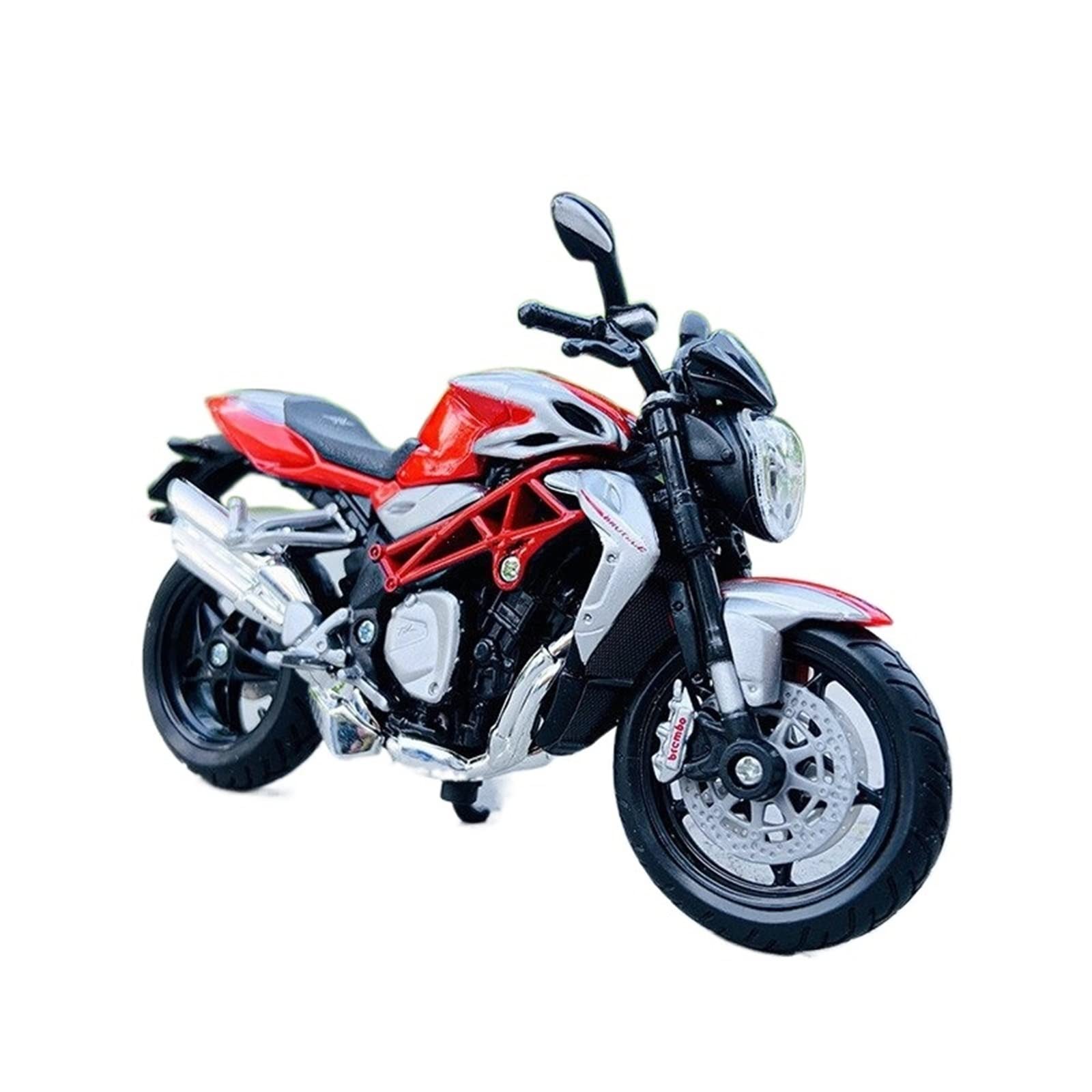 Modello di motocicletta Per MV Agusta Brutale 1090 RR 1:18 Realistica Moto Replica Sport Bike Street Racing Modello Lega & Plastica Parti Veicolo Miniatura Scultura