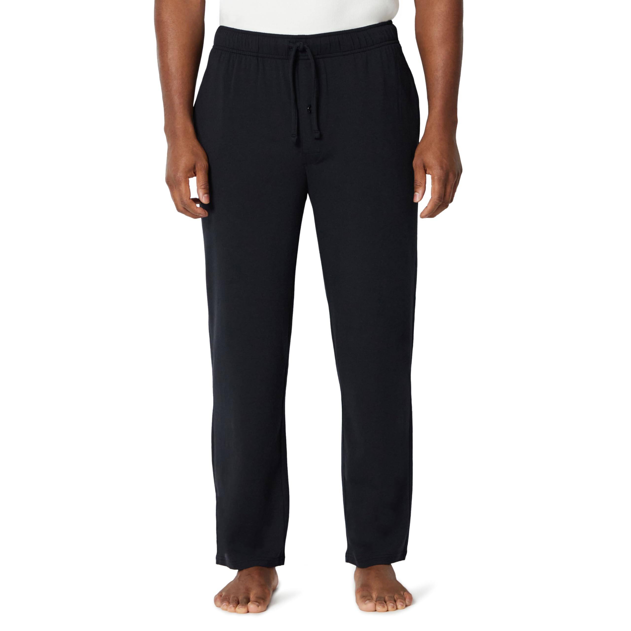 Amazon Essentials Men's Cotton-Modal Sleep Pant, Black, Large