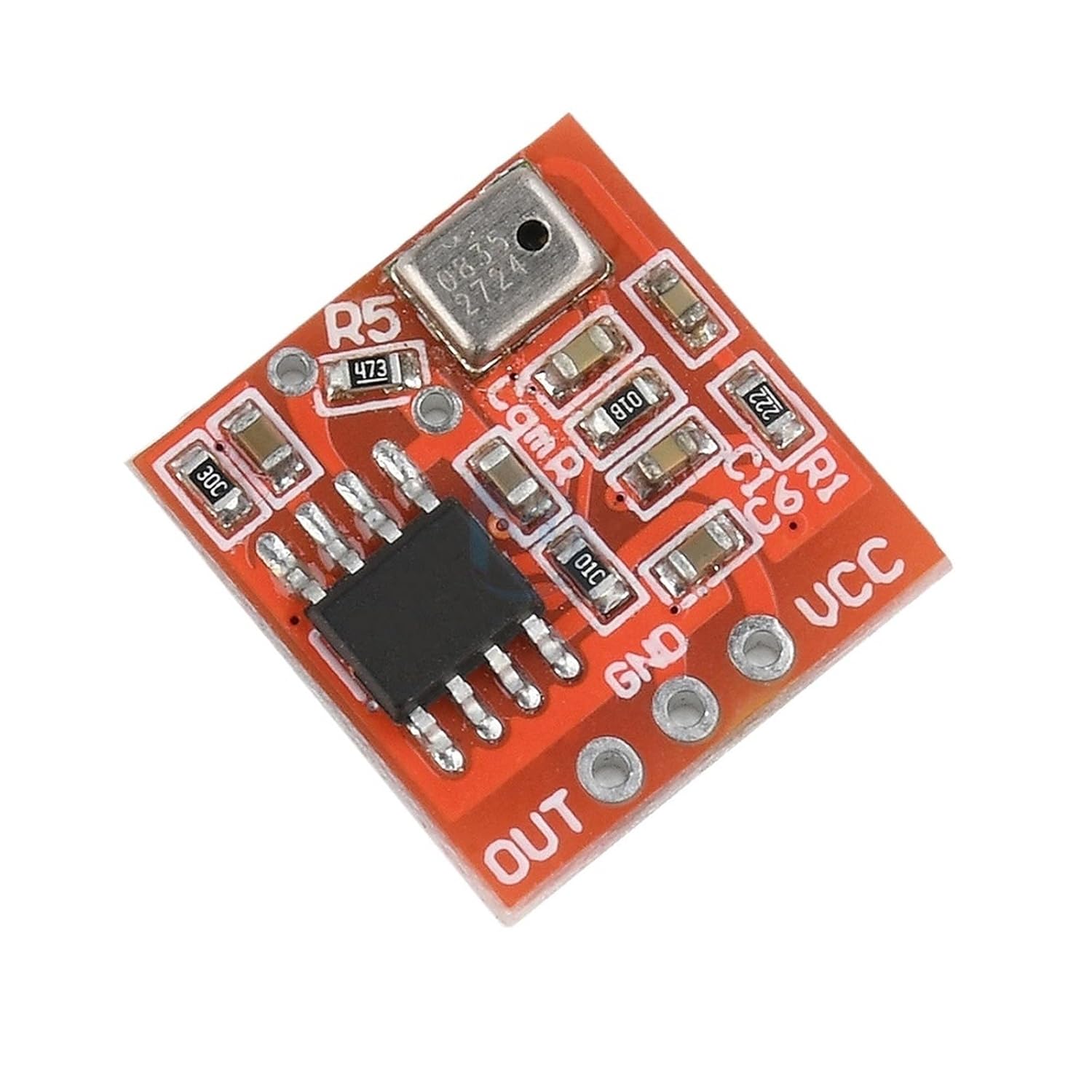 1pc 3-6V TDA1308 Silicon Microphone Amplifier Module Digital Microphone Pickup Preamp Amplification Adjustable 3-6V 5Pcs 1Pcs(1Pcs)