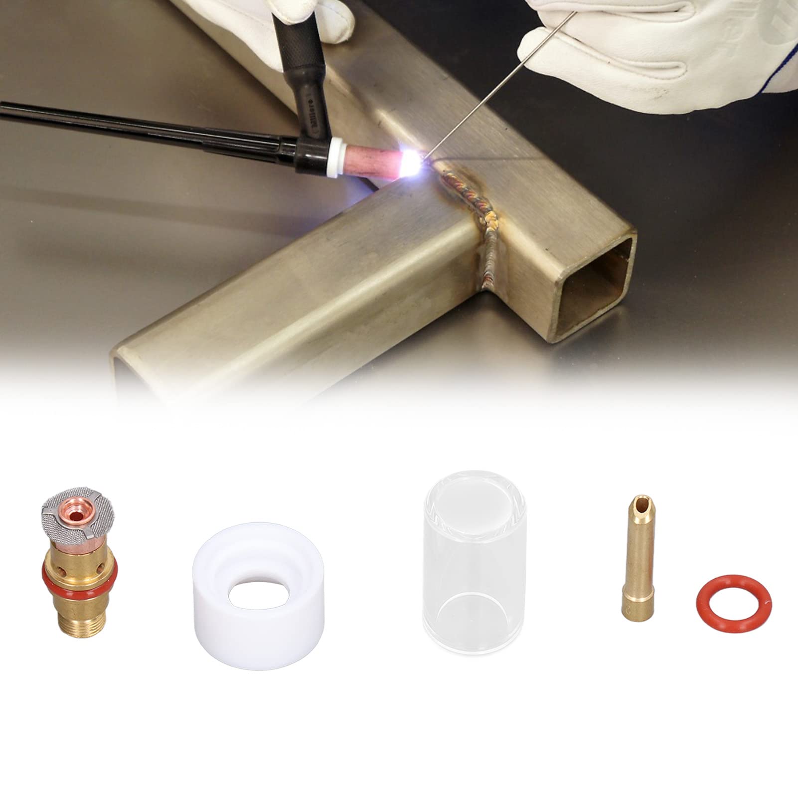 Tig Torch Kit, Tig Torch Parts Lightweight Portable Thermal Stability Acid Resistance for Home for Outdoor for Argon Torch