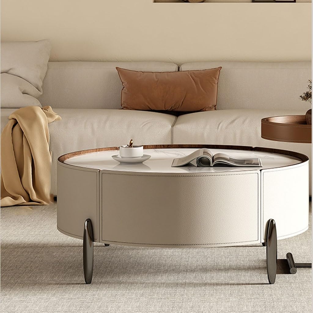 Tavolino Tavolino da caffè Grande e Piccolo in Stile Francese, Combinazione di semplicità, Tavolo tè for Soggiorno, tavolino casa Couchtisch