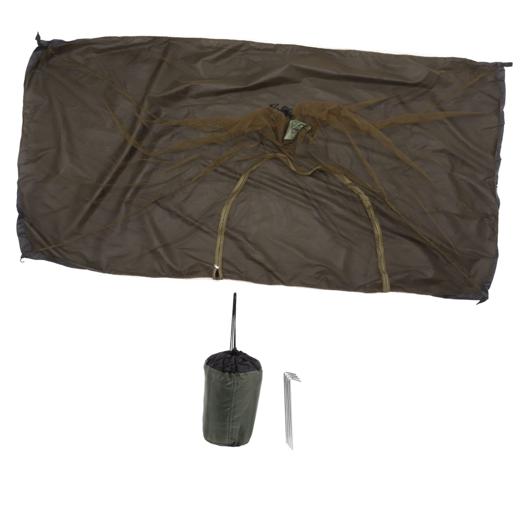 Mikinona Mosquitera Individual para Camping con Puerta de Malla Ligera y Portátil Protectora para Senderismo Pesca y Actividades