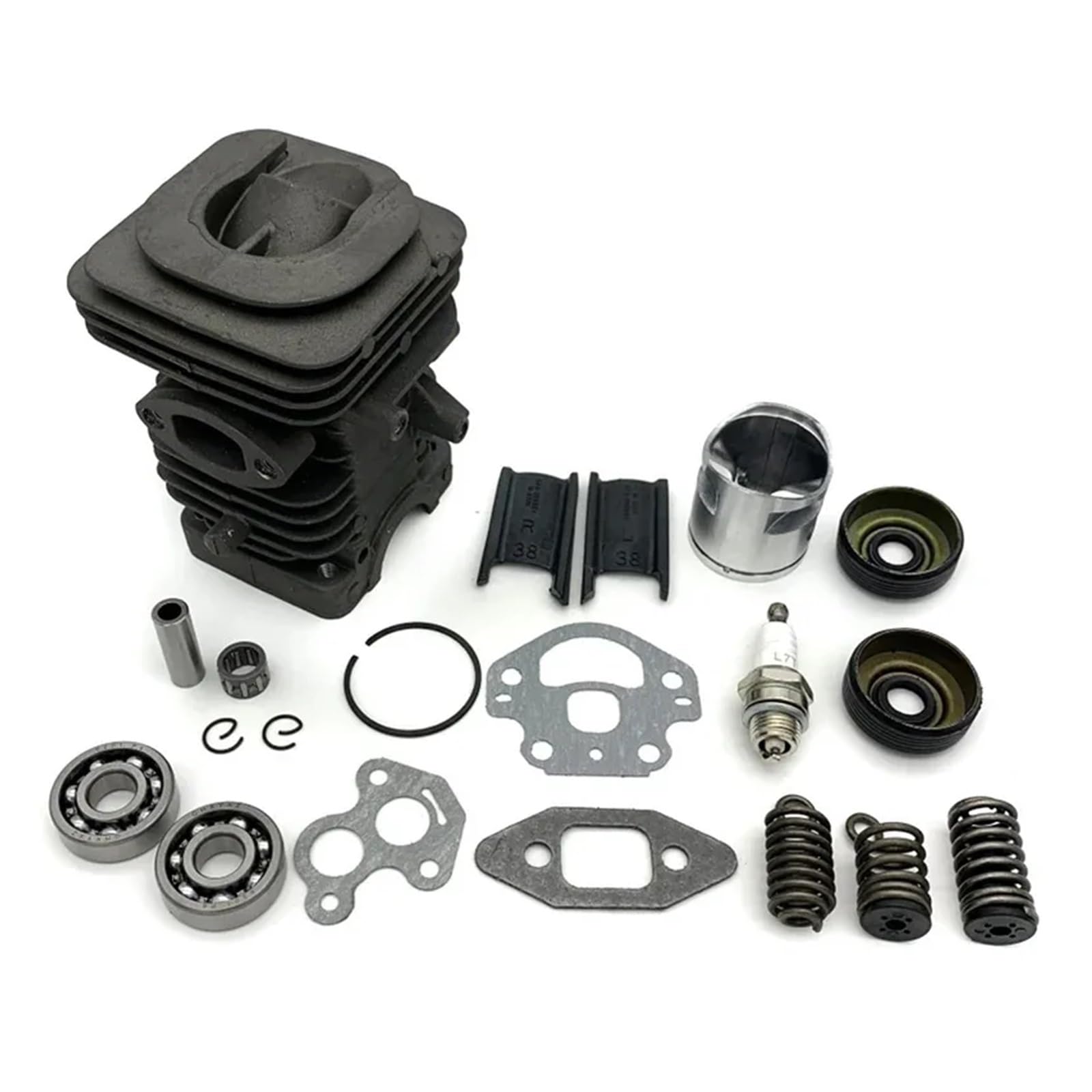 Juego de juntas de sellado for cojinete de cigüeñal y pistón de cilindro de 39 mm for motosierra Husqvarna 240, 240E, 235E, 235, 236 y 236E.