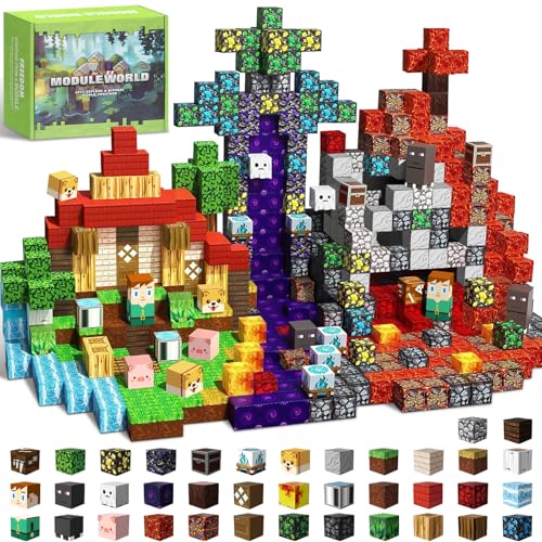 Intoypad 300PCS Magnetic Blocks Magnetic Building Tiles STEM Toys for Kids
