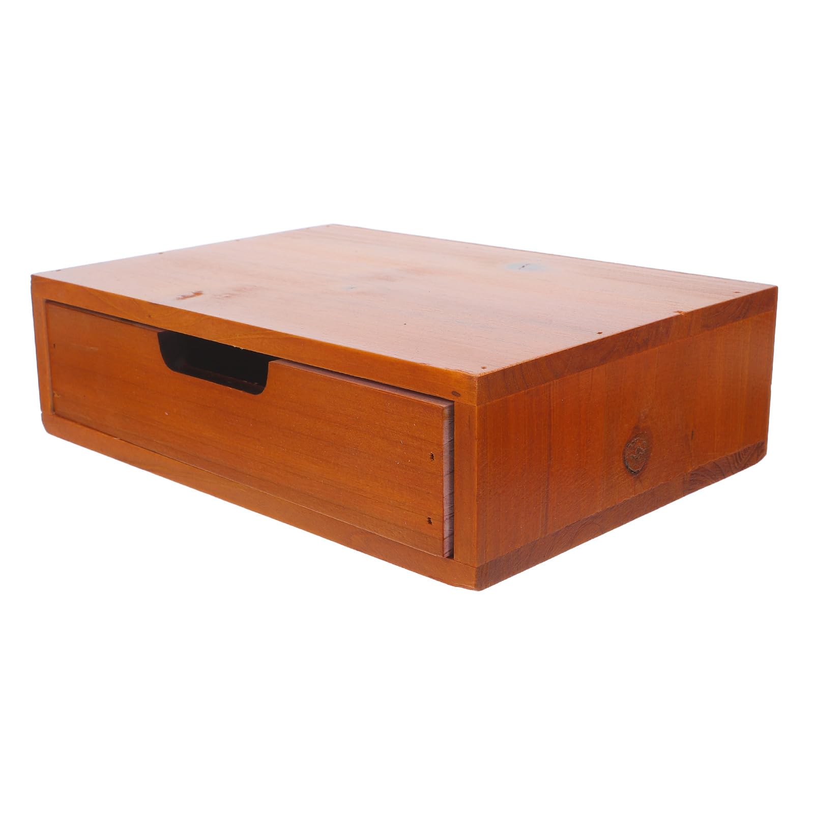 Boîte de rangement de bureau bois avec tiroirs organiseur courrier et fournitures de bureau