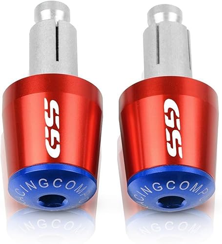 WESTCH 78" 22mm Motorcycle Handlebar Grips End Handle Bar Cap End Plug for BMW R1200GS R1250GS R1200 R1250 R 1200 1250 GS Adventure LC (Color Red