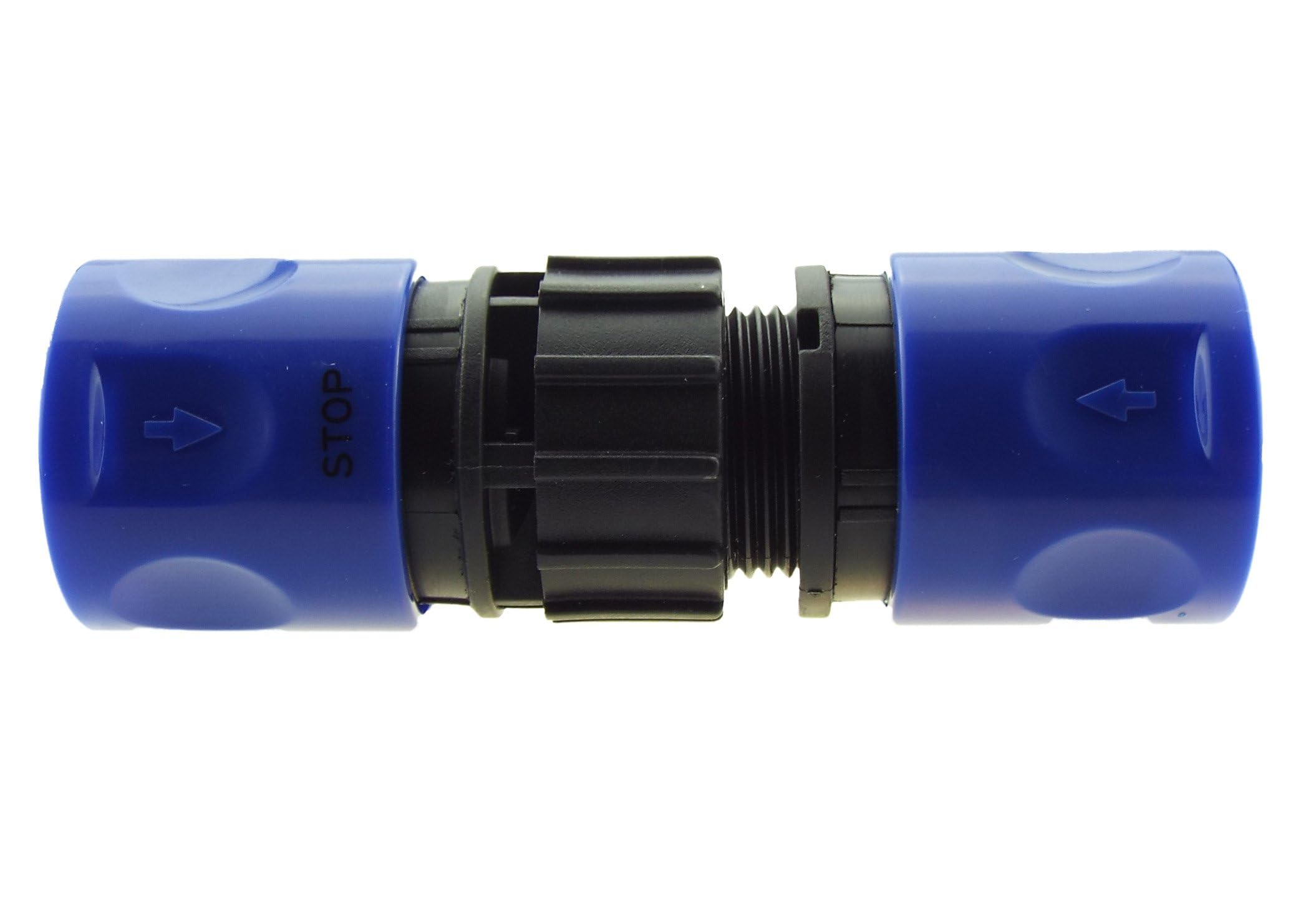 Expanding Hose Replacement End Connectors with Male/Female 3/4" BSP Thread, Universal Click-Lock Garden Watering Hosepipe Connector Set