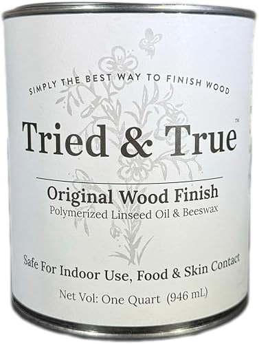 Miniatura 2 de Tried & True Acabado original de madera, 8 onzas. Mezcla de aceite de linaza y cera de abejas, ideal para toda la carpintería, larga duración,