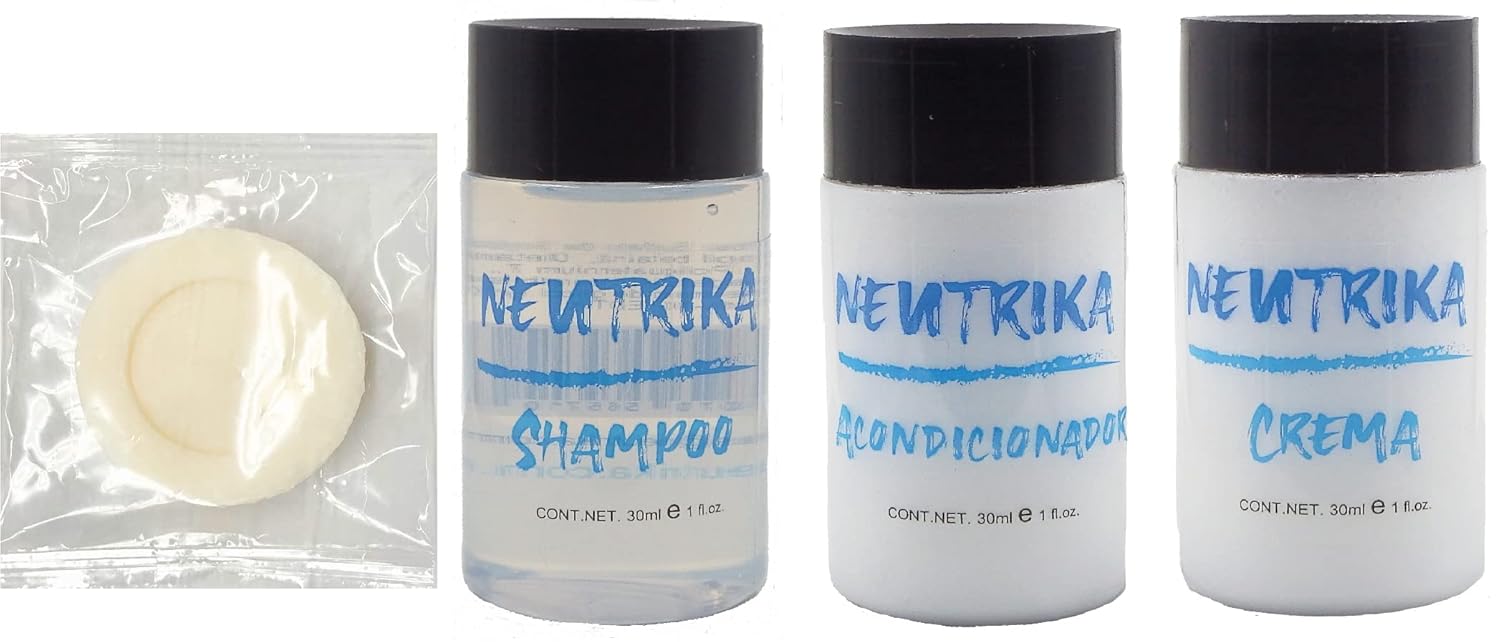 HOTEL AMENITIES SOAP 15g | SHAMPOO 30ml | CONDITIONER 30 ml | BODY LOTION 40ml | BLACK ECO 200 PIECES | Travel Size, free parabens | Total products 200 pieces