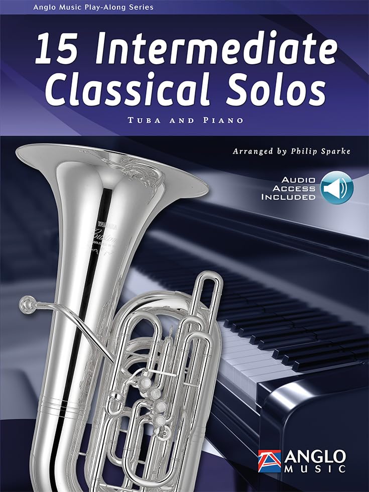 15 Intermediate Classical Solos-Tuba und Klavier-BOOK+PART+A-ONLINE