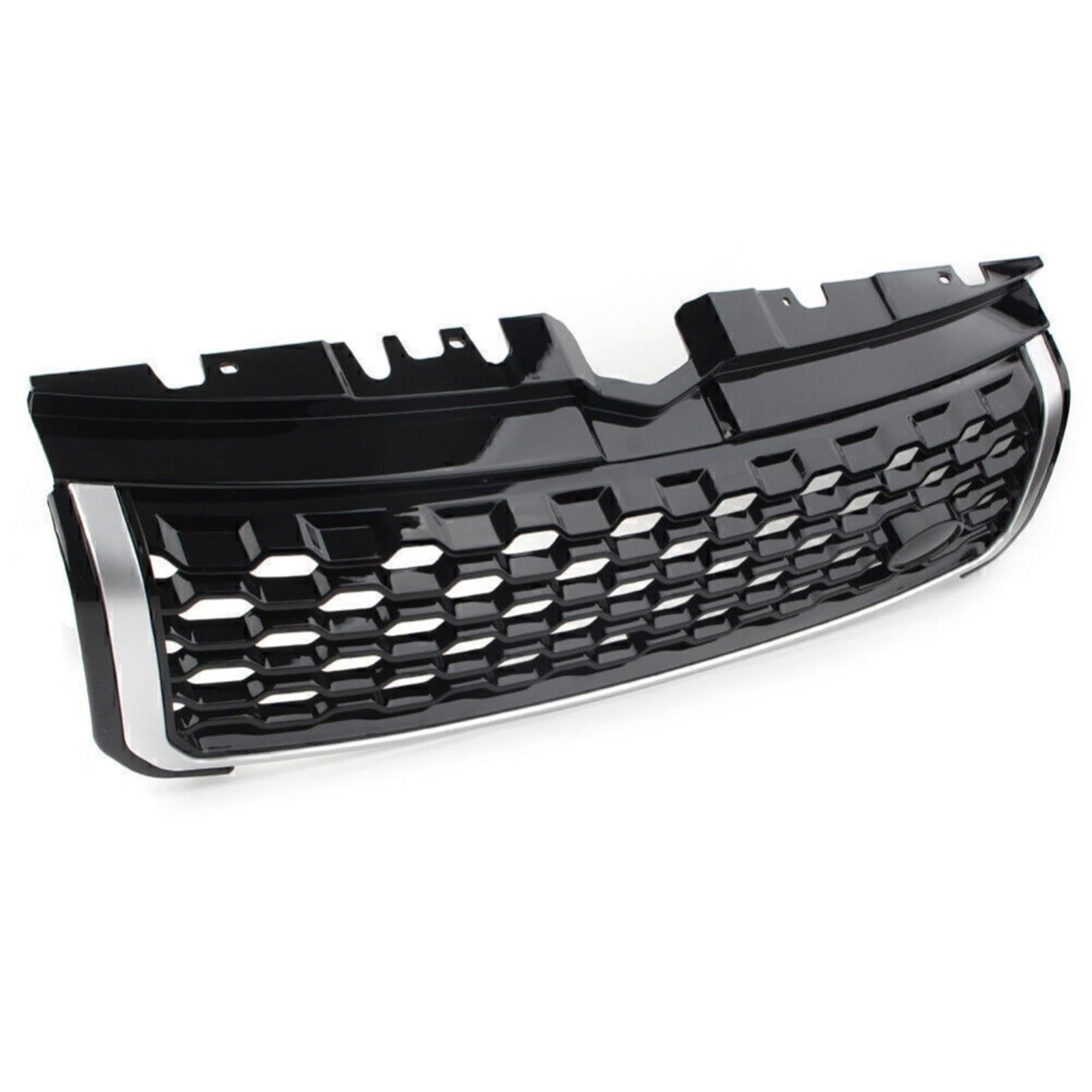 Osłona chłodnicy motocykla Styl Centralny Górny Grill Siatka Wentylacyjna Wykończenie Akcesoria Samochodowe ABS Pasuje Do Land Rover Range Rover Evoque L538 2011-2019(OE Gray Black)