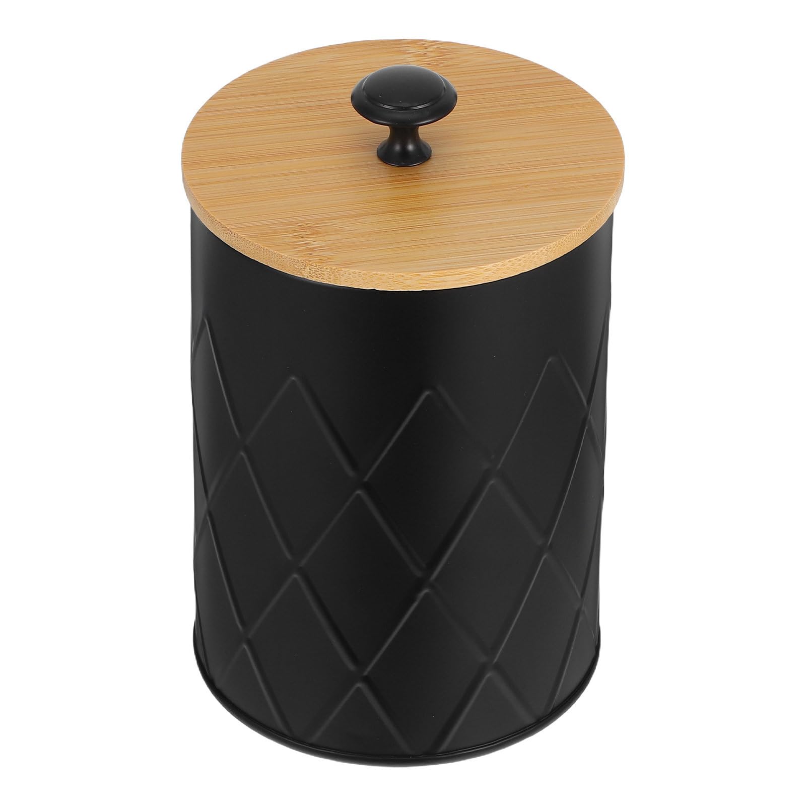 Bote de Almacenamiento de Cocina Metálico Hermético Negro 1, 2 L